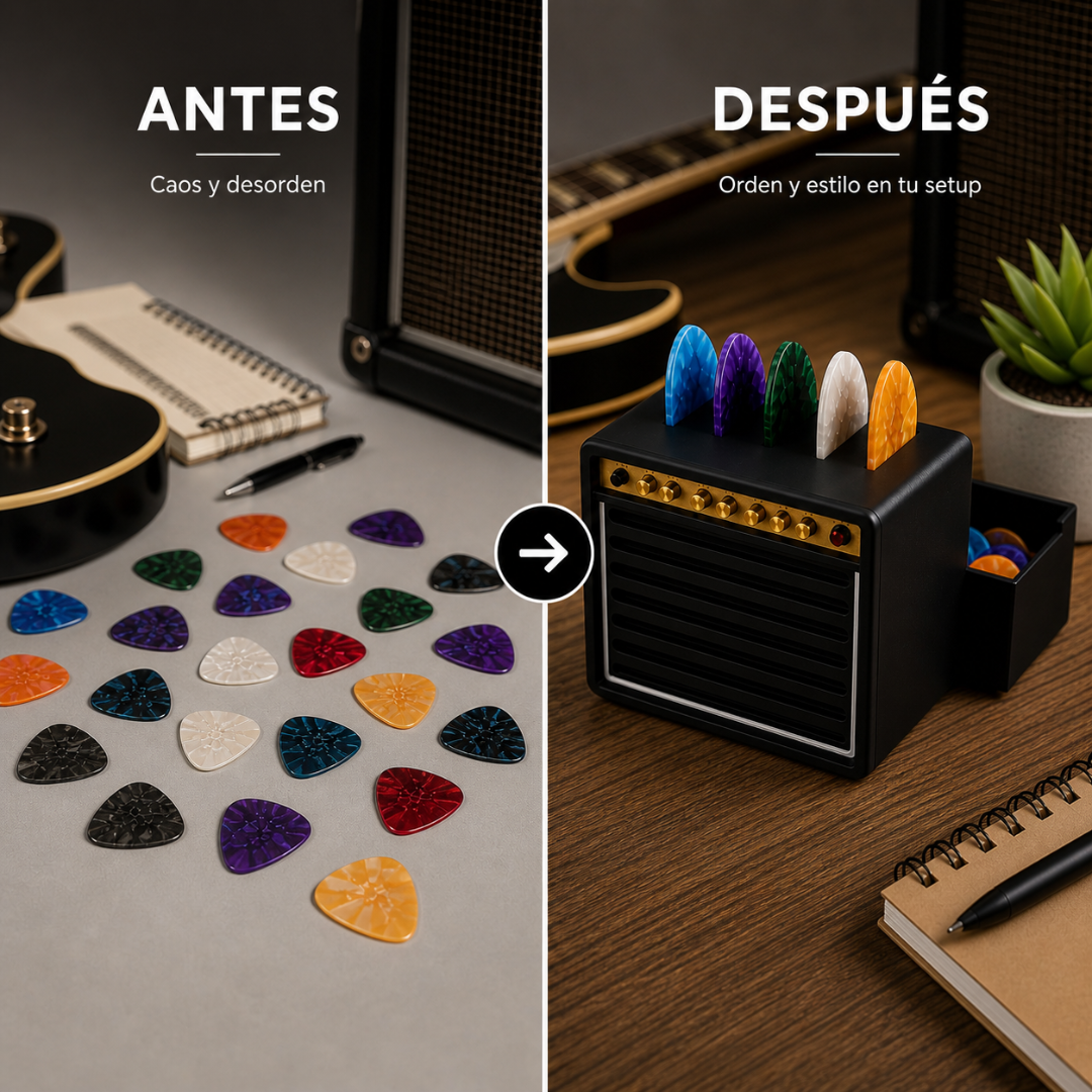 Organizador de Púas en Forma de Amplificador