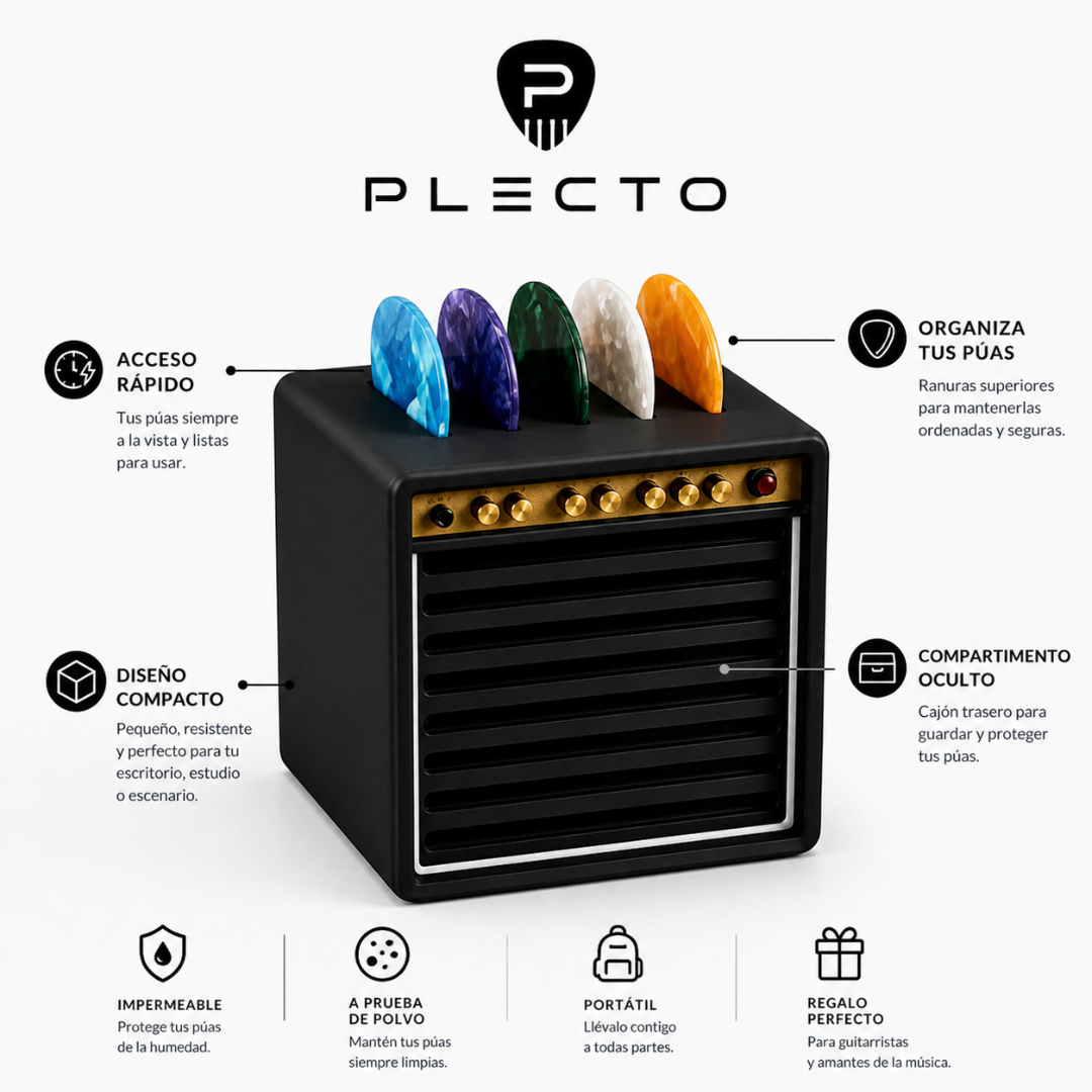 Organizador de Púas en Forma de Amplificador