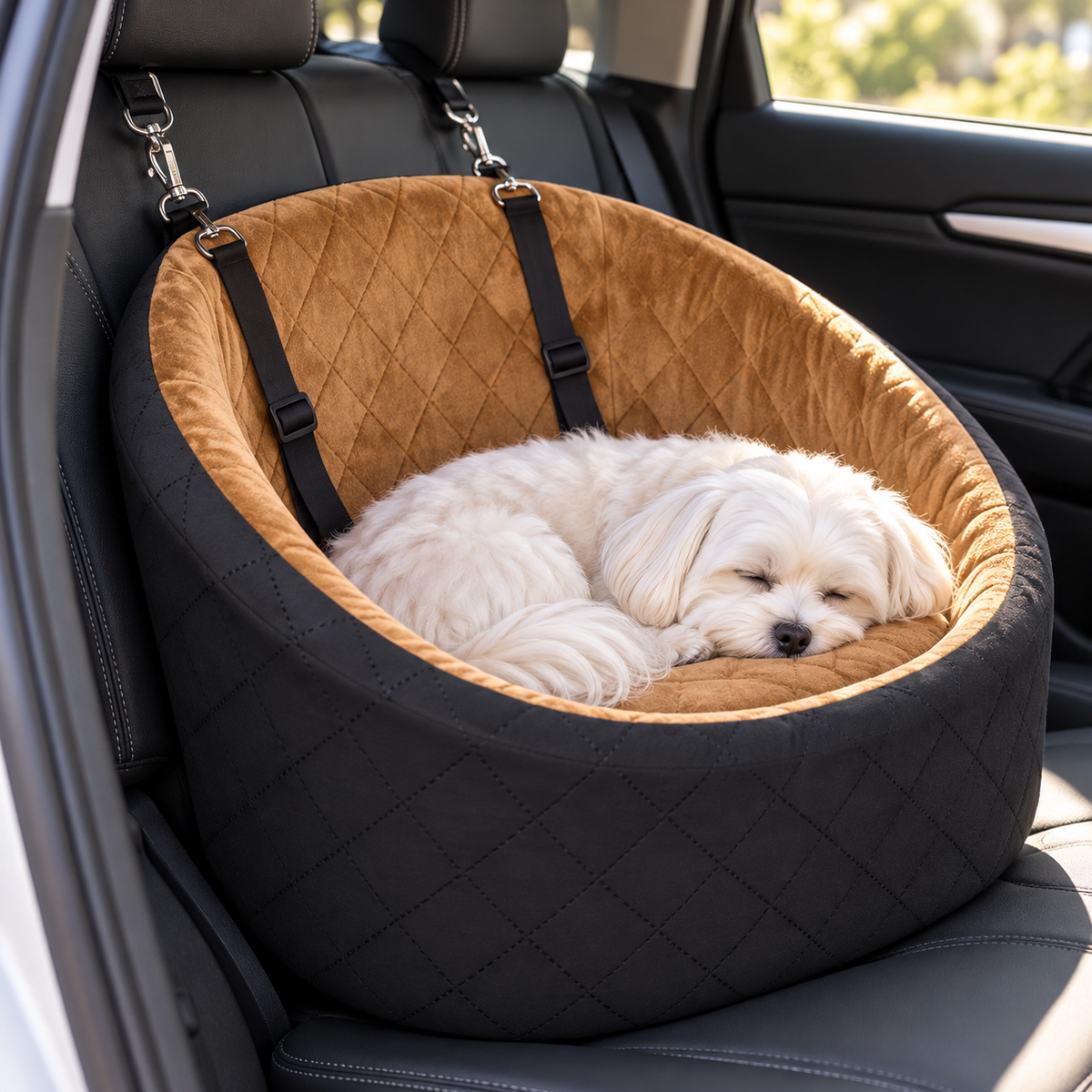 Foto ilustrativa: perrito descansando en PawRoute