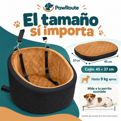PawRoute — Guía de ajuste del cojín